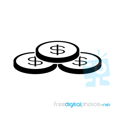 Money Coins.  Illustration Stock Image