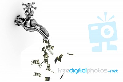Money Tap Stock Image
