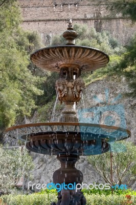 Monte Carlo, Monaco - April 19 ; Fountains In Monte Carlo Monaco… Stock Photo