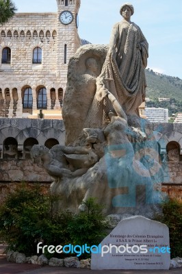 Monte Carlo, Monaco/europe - April 19 : Hommage Des Colonies Etr… Stock Photo