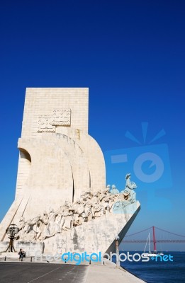 Monument To The Discoveries Stock Photo