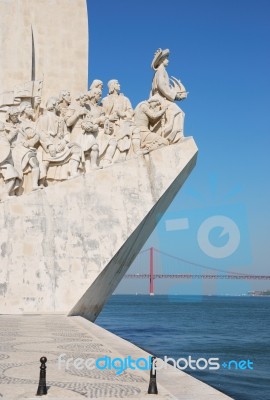 Monument To The Discoveries In Lisbon Stock Photo