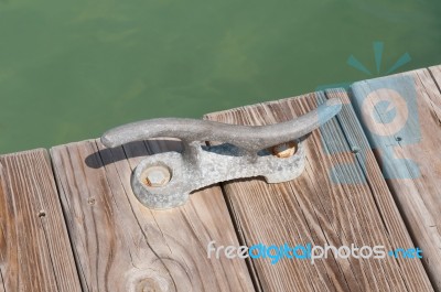 Mooring Cleat Stock Photo