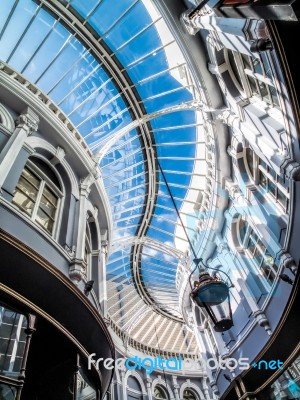 Morgan Arcade In Cardiff Stock Photo