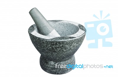 Mortar And Pestle Stock Photo