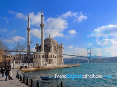 Mosque Of Ortakoy Stock Photo