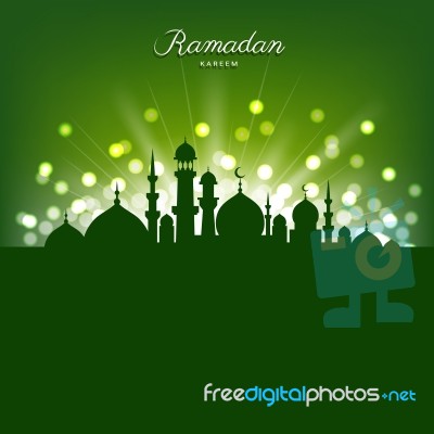 Mosque Silhouette And Abstract Light For Ramadan Of Islam Stock Image Mosque Silhouette And Abstract Light For Ramadan Of Islam Stock Image