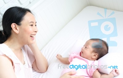 Mother And Baby Stock Photo
