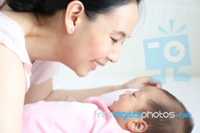 Mother And Baby Stock Photo