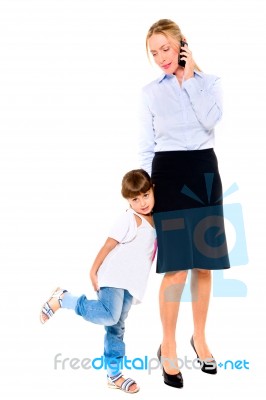 Mother And Daughter Stock Photo