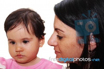 Mother With A Child Stock Photo