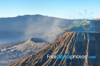 Mount Bromo In Java In Indonesia Stock Photo