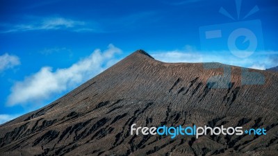 Mount Bromo Volcano (gunung Bromo)in Bromo Tengger Semeru National Park, East Java, Indonesia Stock Photo