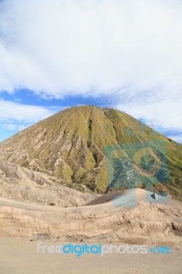 Mountain Batok In East Java, Indonesia Stock Photo
