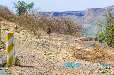 Mountain Landscape In Ethiopia Stock Photo