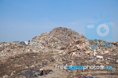 Mountain Of Garbage Stock Photo