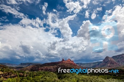 Mountains At Sedona Arizona Stock Photo