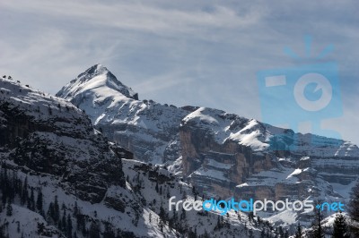 Mountains Near Cortina D'ampezzo Stock Photo