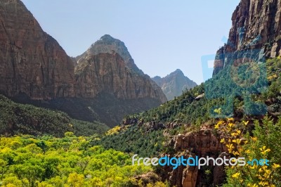 Mountains Of Zion Stock Photo