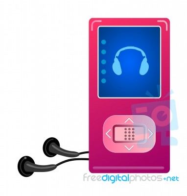 Mp3 Black Stock Image