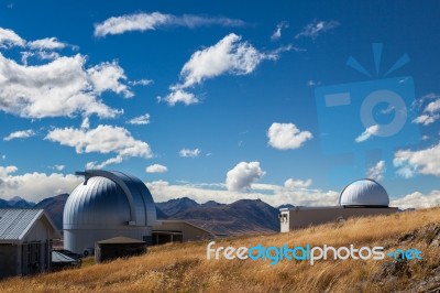 Mt John Observatory Stock Photo