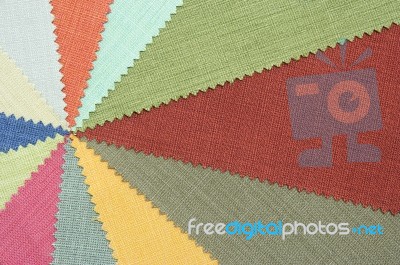 Multi Color Fabric Texture Samples Stock Photo