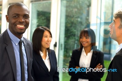 Multi Ethnic Business Team Stock Photo