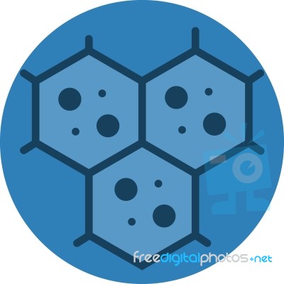 Multicellular Cell Structure Icon Stock Image