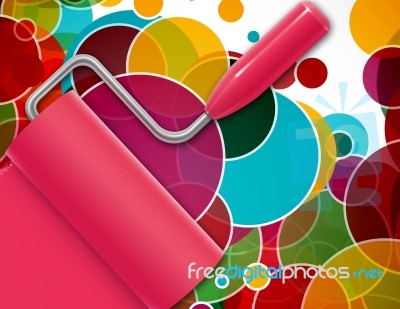 Multicolor Paint Stock Image
