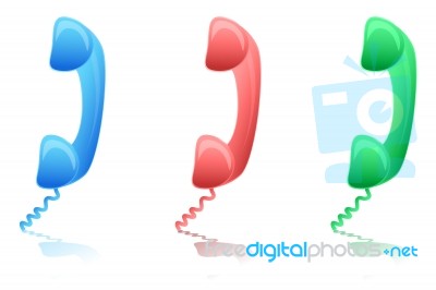Multicolor Receivers Stock Image