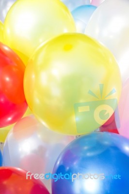 Multicolored Balloon Background Stock Photo