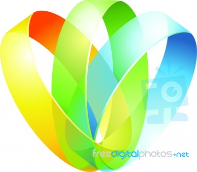 Multicolored circles Stock Image