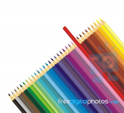 Multicolored Pencil Stock Image
