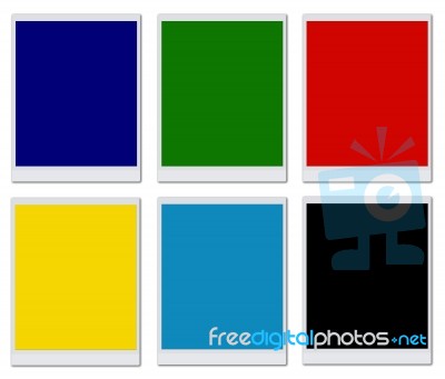 Multicolored Photo Frames Stock Image