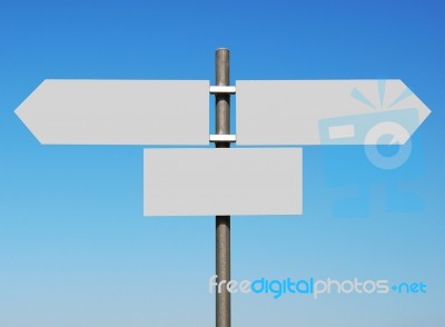 Multidirectional Sign Stock Photo