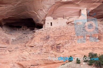 Mummy Cave Ruins Canyon Del Muerto Stock Photo