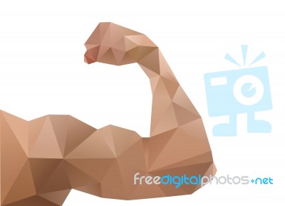 Muscle Men Abstract Stock Image