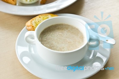Mushroom Soup Stock Photo