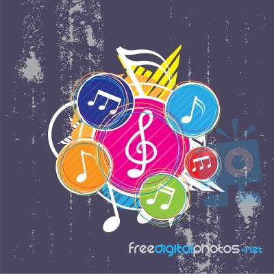 Music Background Stock Image