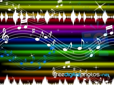Music Background Means Pop Rock And Singing 
 Stock Image