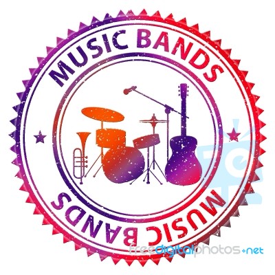 Music Bands Shows Musical Track And Audio Stock Image