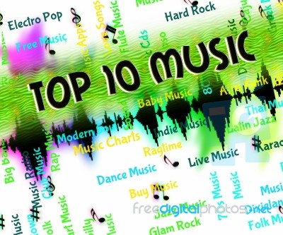 Music Charts Indicates Sound Track And Melodies Stock Image Music Charts Indicates Sound Track And Melodies Stock Image