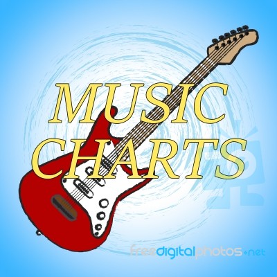 Music Charts Shows Sound Track And Audio Stock Image Music Charts Shows Sound Track And Audio Stock Image