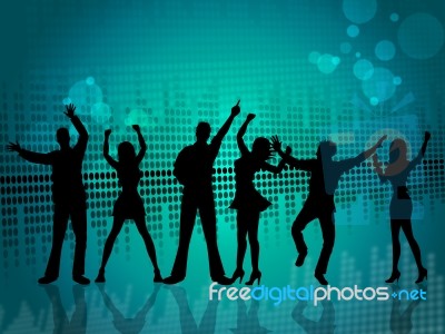 Music Dancing Shows Sound Track And Audio Stock Image