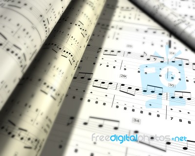 Music Notes Stock Photo