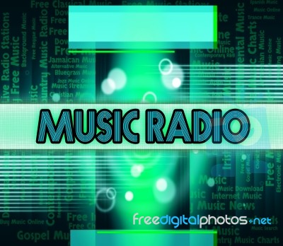 Music Radio Shows Sound Tracks And Acoustic Stock Image