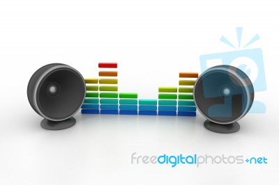 Music Speaker Stock Image