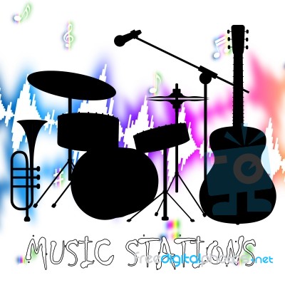 Music Stations Shows Sound Tracks And Audio Stock Image Music Stations Shows Sound Tracks And Audio Stock Image