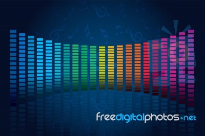 Music Waves Stock Image