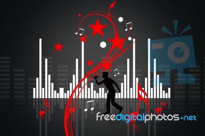 Musical Background Stock Image